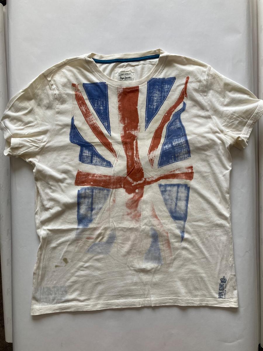 Pekné tričko PEPE JEANS LONDON-England flag-XXL - Pánske oblečenie