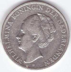 1930 (HOLANDSKO) - Ag mince 2,5 Gulden, Král. Wilhelmina od 1 Kč(2096)