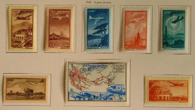 SSSR, 1949, letecká pošta/airmail/letada, *