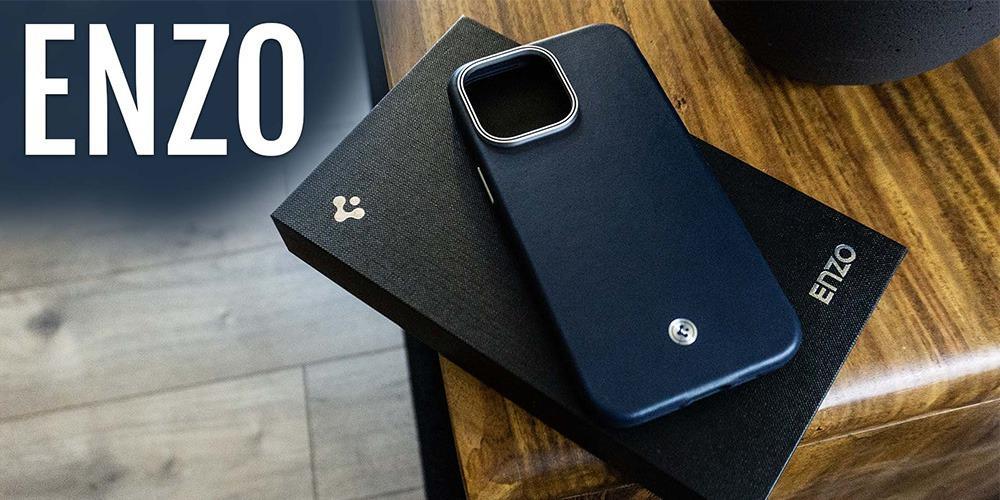 iPhone 14 Pro Max Case / 14 Pro  Spigen [ENZO] Luxury Leather