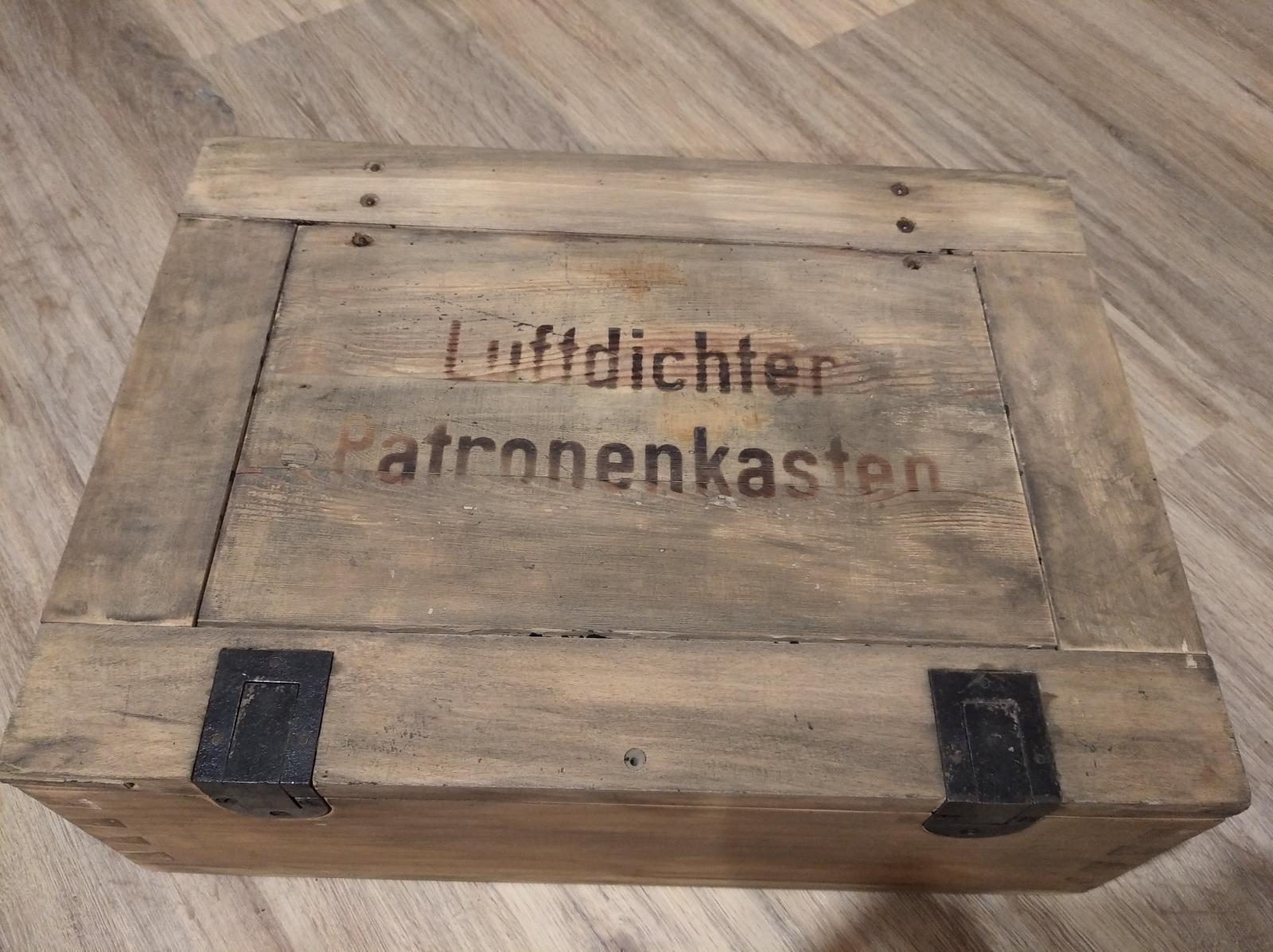 luftdichter patronenkasten Nemecka debna ,rarita , jediná na Aukre - Vojenské zberateľské predmety