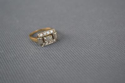 Starožitný prsteň s diamantmi