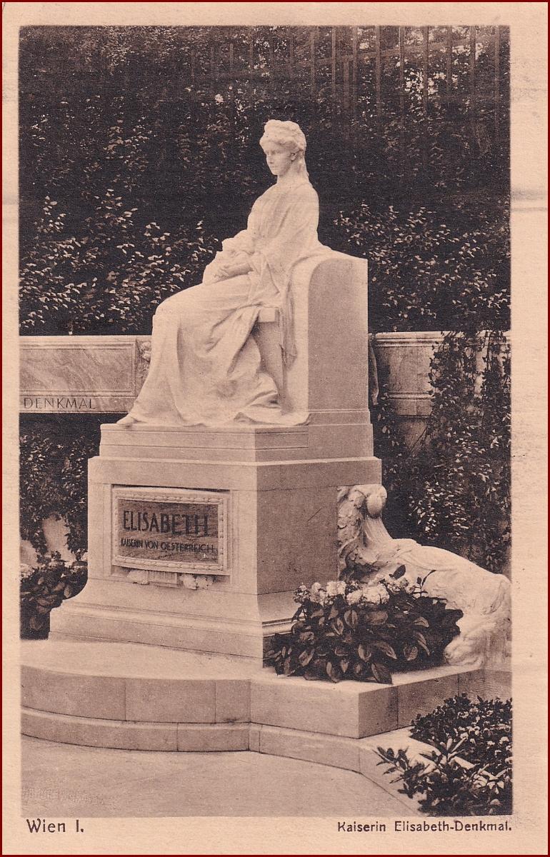 Monarchia * Sissi, rakúska cisárovná Elisabeth, socha, Wien * M3106 - Pohľadnice