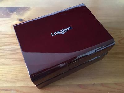 Dřevěná lakovaná krabička na hodinky Longines