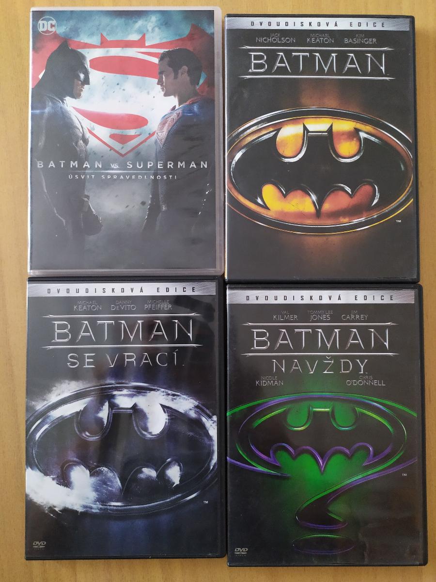 Batman, Batman sa vracia, Batman navždy, Batman vs superman - Film