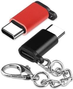VAKS Micro USB to USB C Adapter [2 Pack]