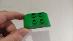 Kocka Lego Duplo 4x2 na jednej strane a 2x2 na druhej strane Zelena - Hračky