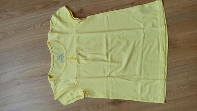 Dívčí žluté tričko s krátkým rukávem, vel. 122