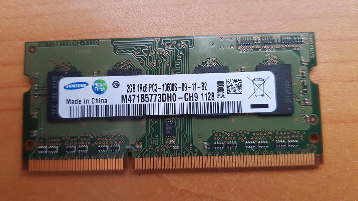 SO-DIMM 2G Samsung 1Rx8 PC3-10600S 09-11-B2 - Počítače a hry