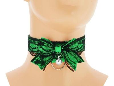 Kittenplay collar obojek kawaii,krajkový choker saténový s krajkou