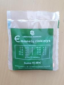 prodám tzv.startkit euro mincí Litva-2015-vzácný