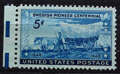 **USA, 1948. Výročí - Švédské osadníci, Mi.570,kompl. / B-615a