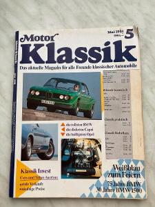 Časopis MOTOR Klassik Mai 1991 - německy