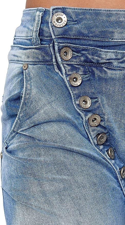 Dámské moderní džíny Elera, rifle modré, velikost 40 ( L ) - Dámské oblečení