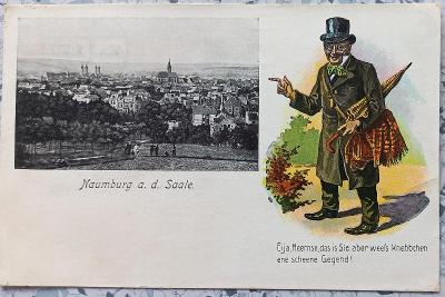 Německo - Naumburg a.d. Saale - Sachsen Anhalten - hezká koláž 1927