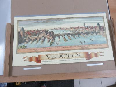 Starý kalendář Veduten 1988 (55x29cm ) - pěkný stav