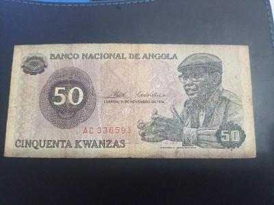 50 kwanzas Angola 1976.