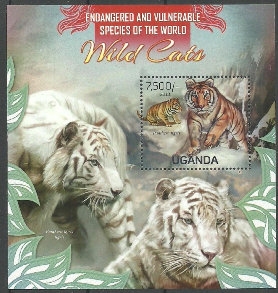 Uganda 2013 Tigre Mi# Block 422 Kat 9€ P026 - Známky fauna