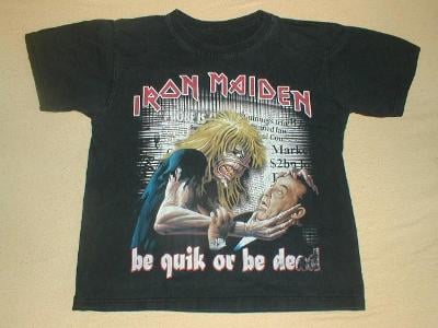 Černé tričko IRON MAIDEN "Be quik or be dead" M 48/50