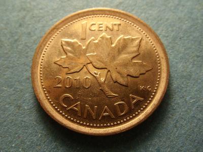 Kanada - Alžběta II - 1 CENT z roku 2010 Cu