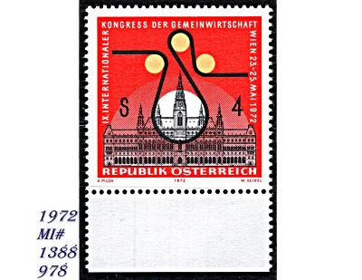 Rakousko 1972,  Radnice a emblém kongresu