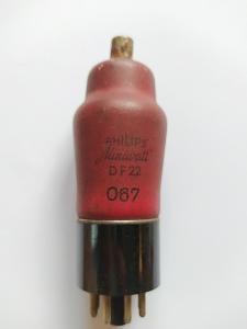 Elektronka Philips DF22- žhavení OK, průchodná/1810