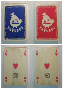 Hrací karty  XAVEROV dva balíčky - modrá a červená!!!! Nerozbalené!!!!