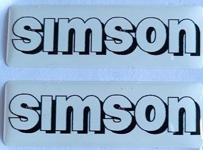 Samolepky loga 3D design - SIMSON  , 45 X 15mm