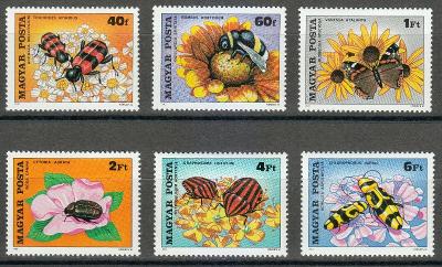 Maďarsko 1980 Hmyz a květiny Mi# 3405-10 H125