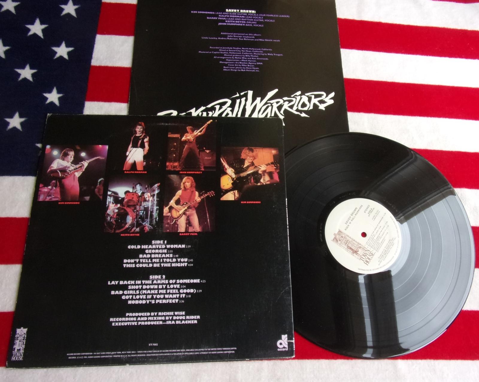 ☠️ LP: SAVOY BROWN - ROCK 'N' ROLL WARRIORS, jako nová 1press USA 1981 - LP / Vinylové desky