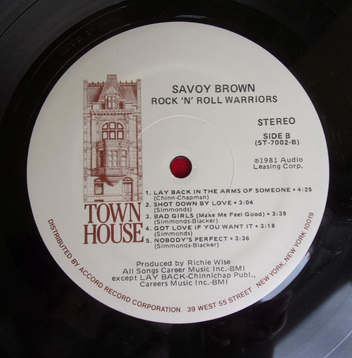 ☠️ LP: SAVOY BROWN - ROCK 'N' ROLL WARRIORS, jako nová 1press USA 1981 - LP / Vinylové desky