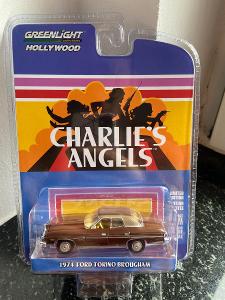 GREENLIGHT 1/64 44970-A FORD TORINO BROUGHAM 1974, CHARLIES ANGELS