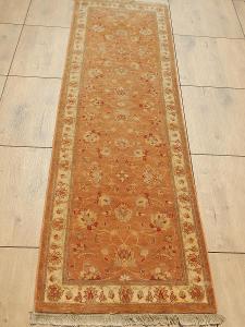Orientální perský pákistánský přírodní koberec běhoun Ziegler 255x81
