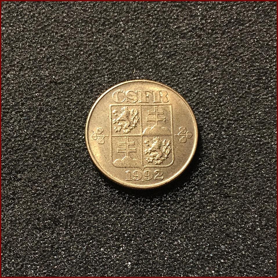 1 koruna 1992 mince Československo (1 Kčs ČSFR) - Numizmatika