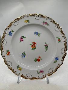 Míšeň, Meissen porcelánový dezertní talíř