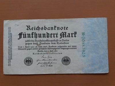 Německo 500 MARK 1922