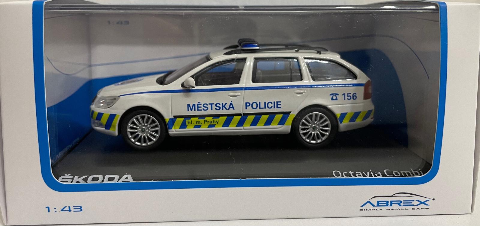 Škoda Octavia II FL Combi 1:43 Mestská Polícia Praha Abrex - Modely automobilov