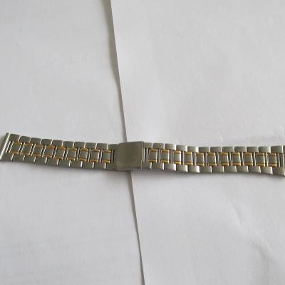 Ocelový tah bicolor - kvalitní nenošený řemínek na hodinky 18mm