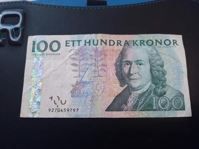 100 kronor Švédsko 2009.