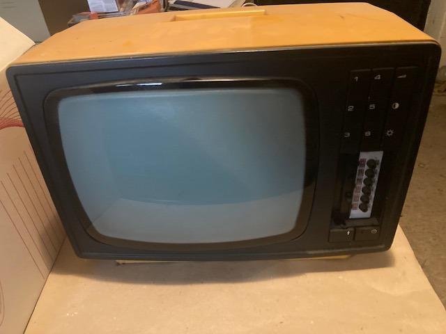 Čiernobiely televízor Tesla PLUTO, rok výroby 1982-84 - Starožitnosti