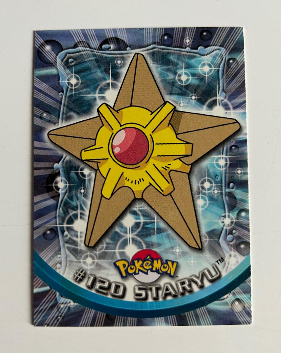 Pokemon Topps karta STARYU series 3 2000 Rarita Vzácne  - Zábava