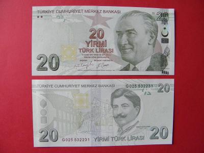 20 Lira 2009 Turkey - P224f - UNC - /M275/