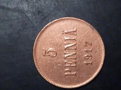 5 pennia Finsko 1917.