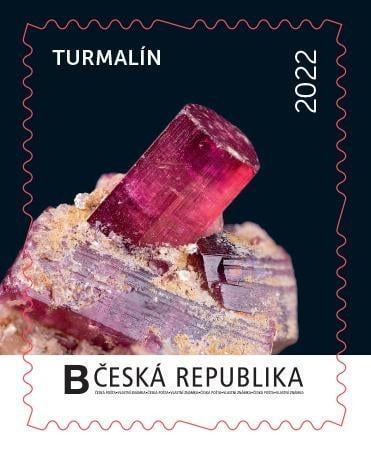 Vlastní známka Rok mineralogie: Turmalín, k 10 zakoupeným +1 zdarma!