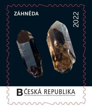 Vlastní známka Rok mineralogie: Záhněda, k 10 zakoupeným +1 zdarma!