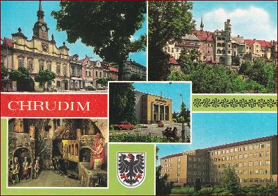 Chrudim (město) * erb, heraldika, části města, okénková koláž * B015