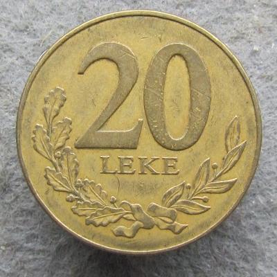 Albánie 20 lek 1996  