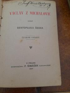 Vzácná kniha 1897 Svatopluk Čech