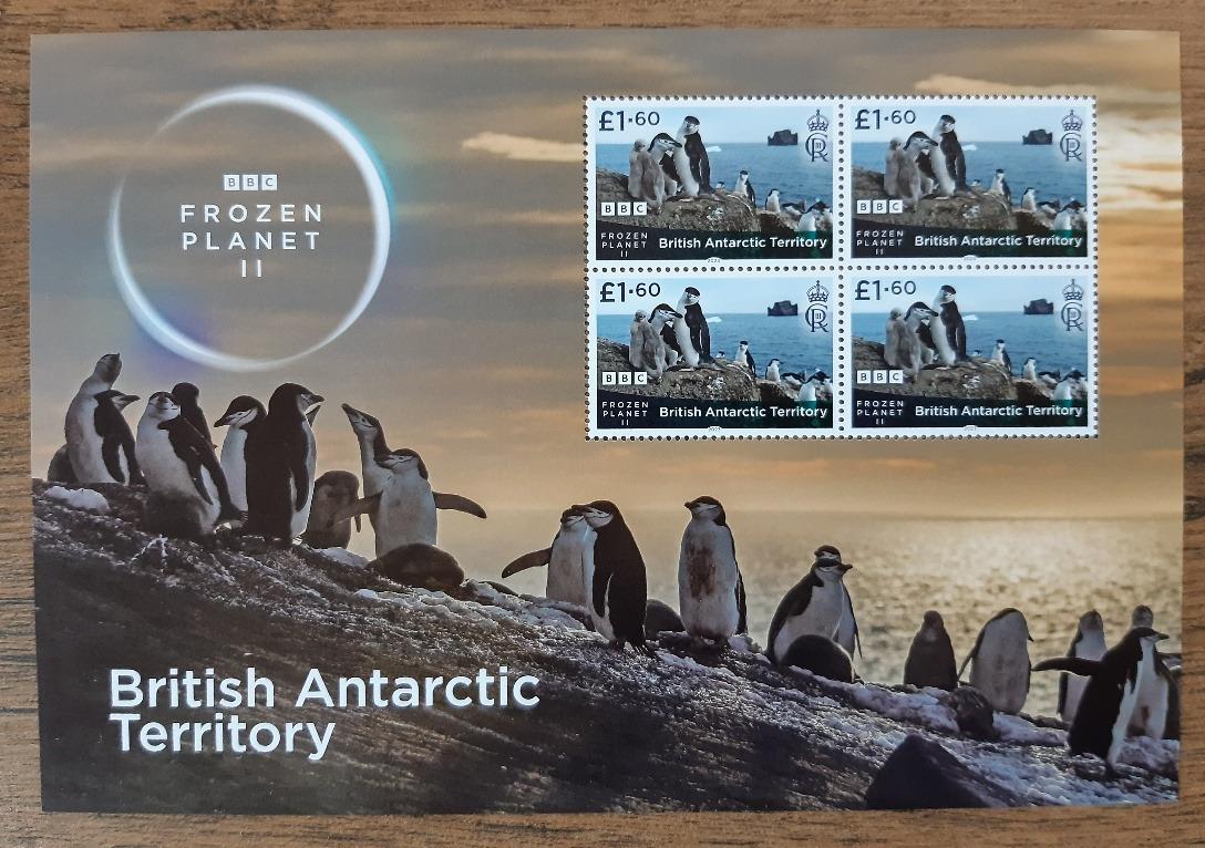 BAT, aršík ** BBC "Frozen planét II", tučniaky, r.23 (GB457) - Tematické známky