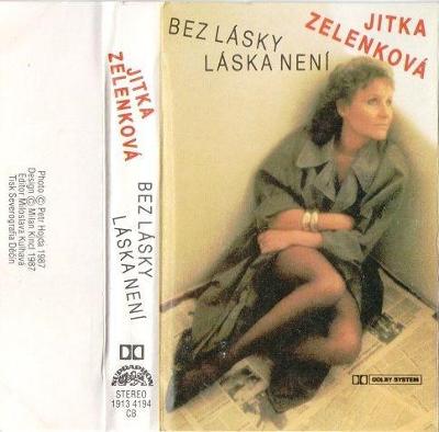 MC kazeta Jitka Zelenková – Bez Lásky Láska Není (1987)